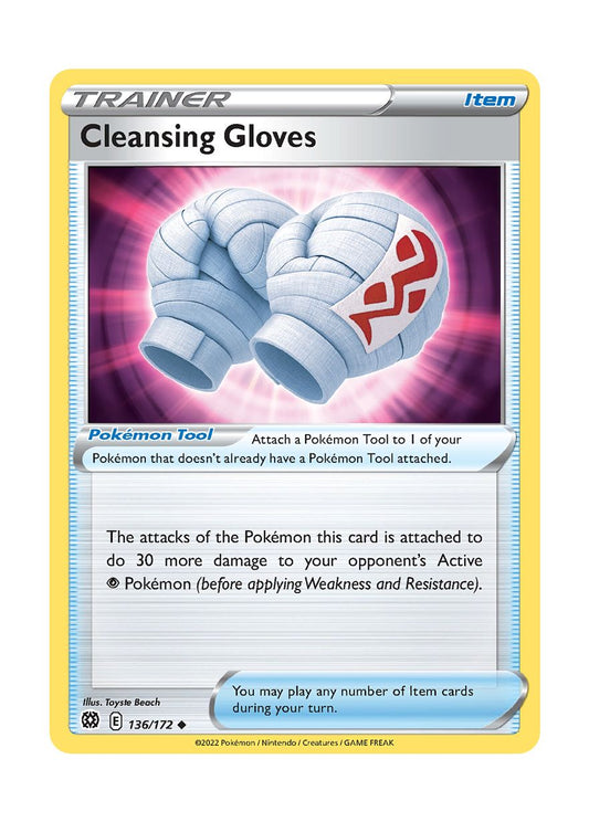 Cleansing Gloves - Reverse Holo (136/172) - Brilliant Stars