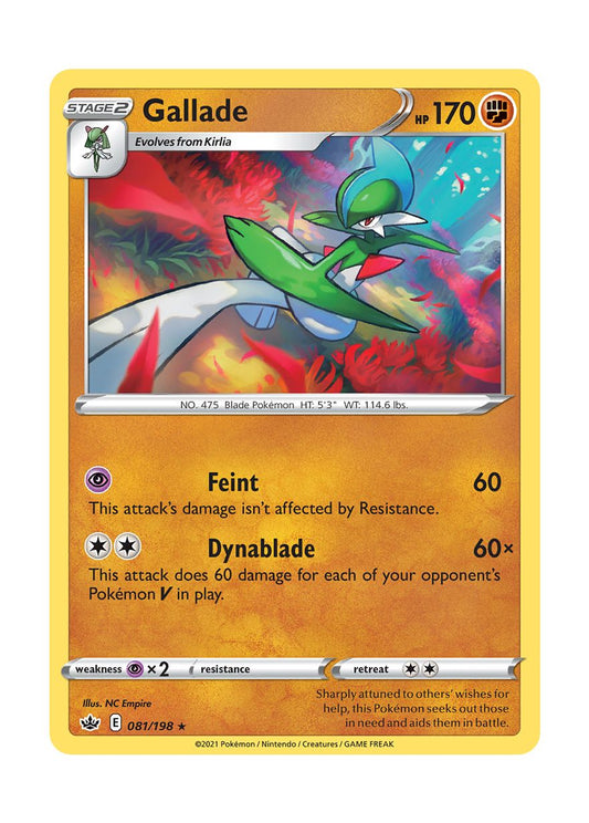 Gallade - Reverse Holo (081/198) - Chilling Reign