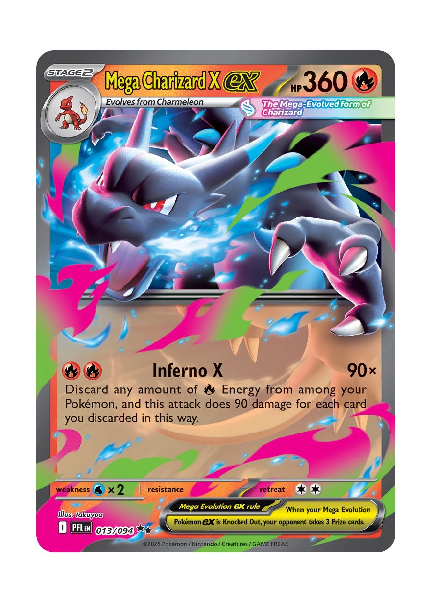 Mega Charizard X ex (013/94) - Phantasmal Flames