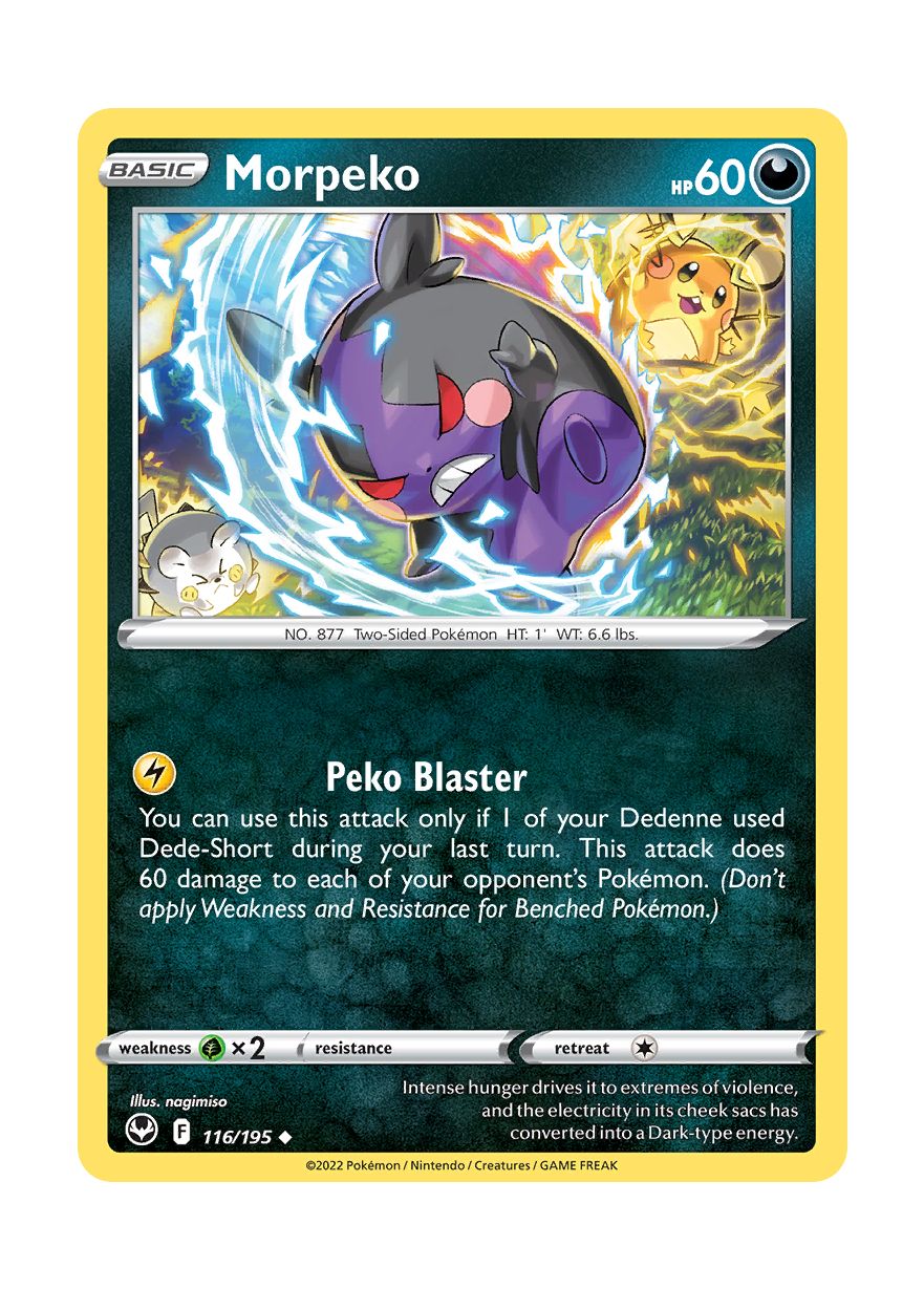 Morpeko - Reverse Holo (116/195) - Silver Tempest