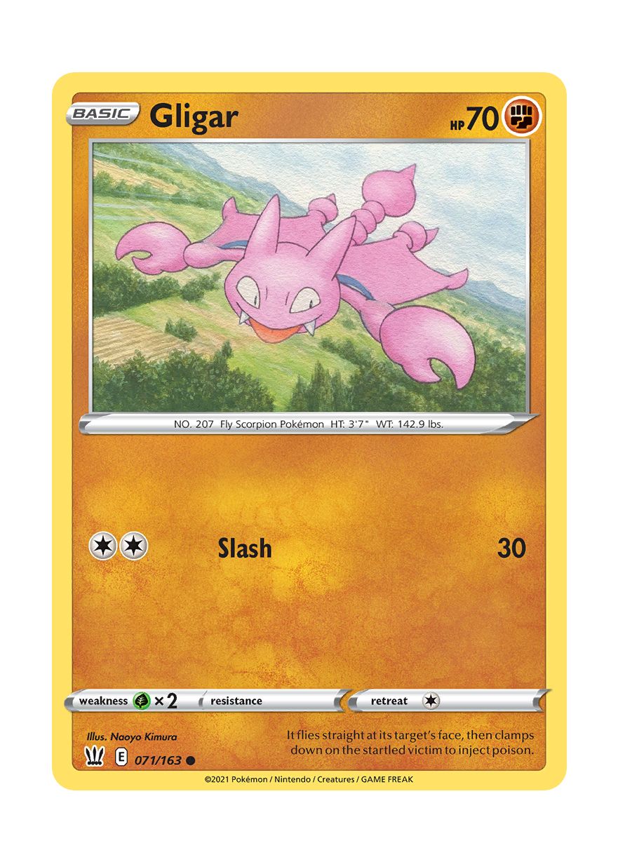 Gligar - Reverse Holo (071/163) - Battle Styles