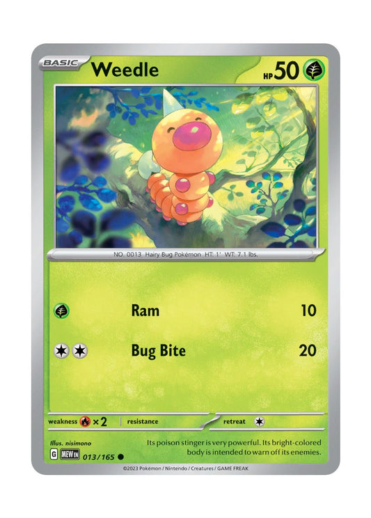 Weedle - Reverse Holo (013/165) - 151