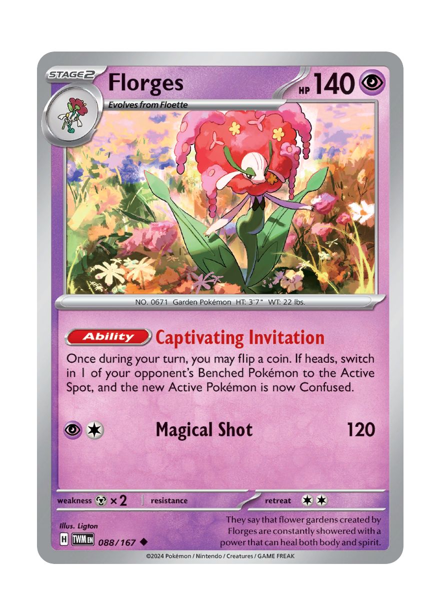 Florges - Reverse Holo (088/167) - Twilight Masquerade
