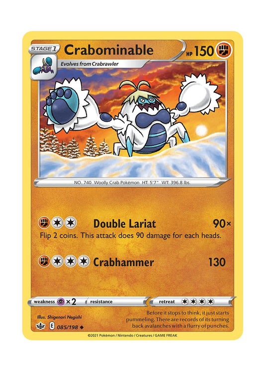 Crabominable - Reverse Holo (085/198) - Chilling Reign