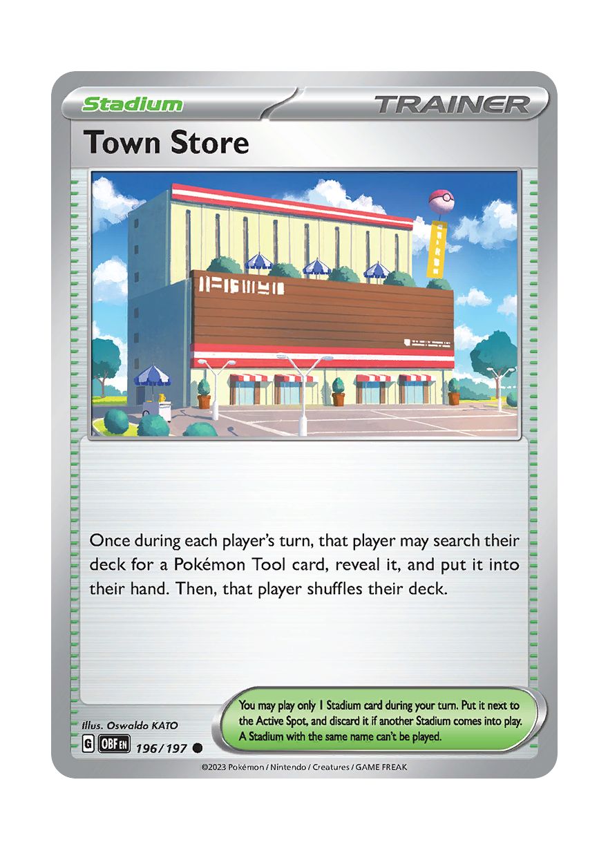 Town Store - Reverse Holo (196/197) - Obsidian Flames