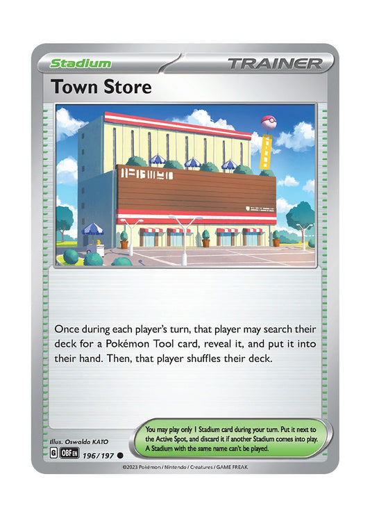 Town Store - Reverse Holo (196/197) - Obsidian Flames