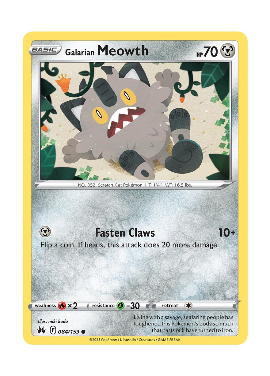 Galarian Meowth - Reverse Holo (084/159)  Torena