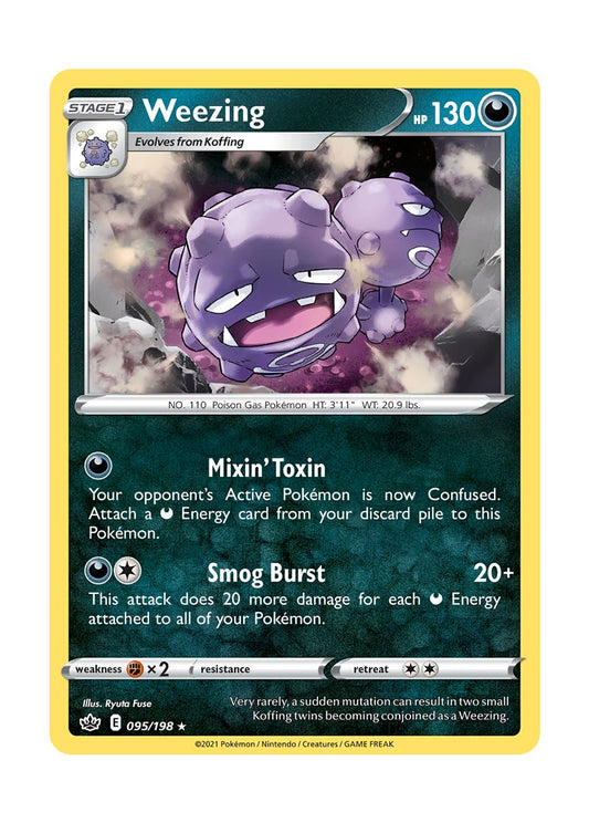 Weezing - Reverse Holo (095/198) - Chilling Reign