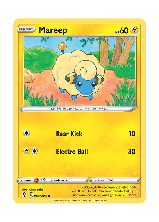 Mareep - Reverse Holo (054/203) - Evolving Skies