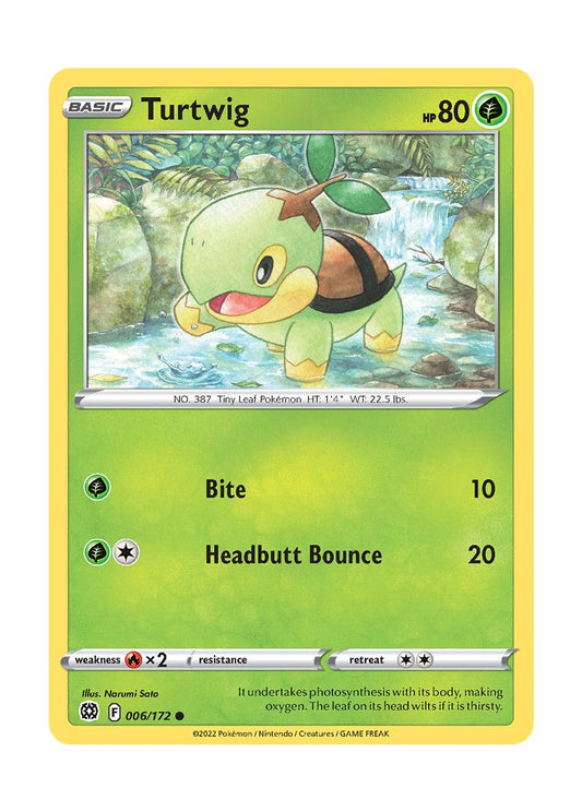 Turtwig - Reverse Holo (006/172) - Brilliant Stars