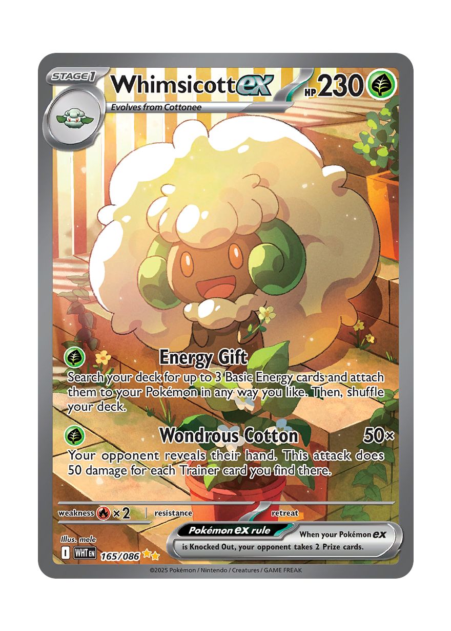 Whimsicott ex (165/86) - White Flare