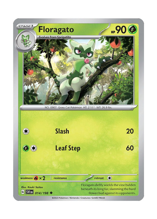 Floragato - Reverse Holo (014/198) - Scarlet & Violet