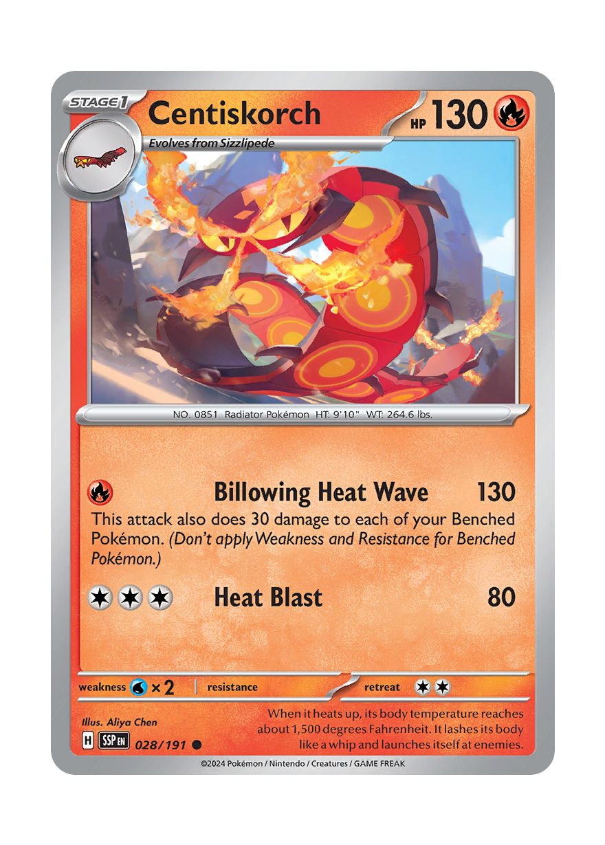 Centiskorch (028/191) - Surging Sparks