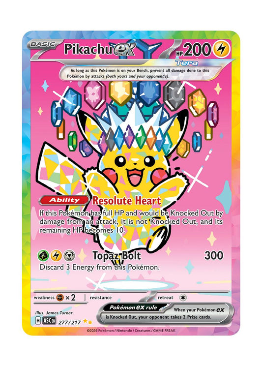 Pikachu ex (277/217) - Ascended Heroes