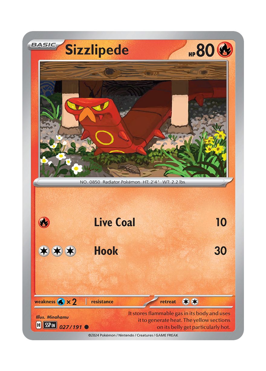 Sizzlipede (027/191) - Surging Sparks