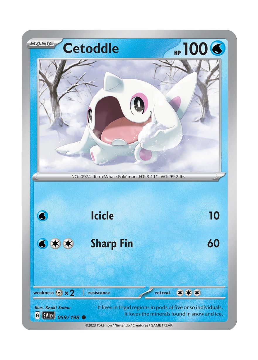 Cetoddle - Reverse Holo (059/198) - Scarlet & Violet