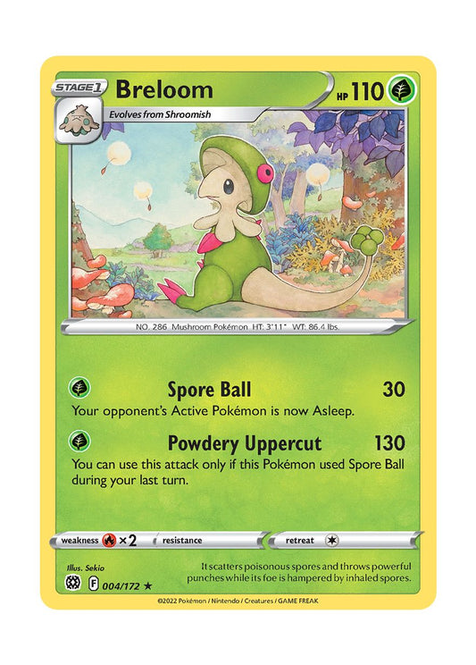 Breloom - Reverse Holo (004/172) - Brilliant Stars