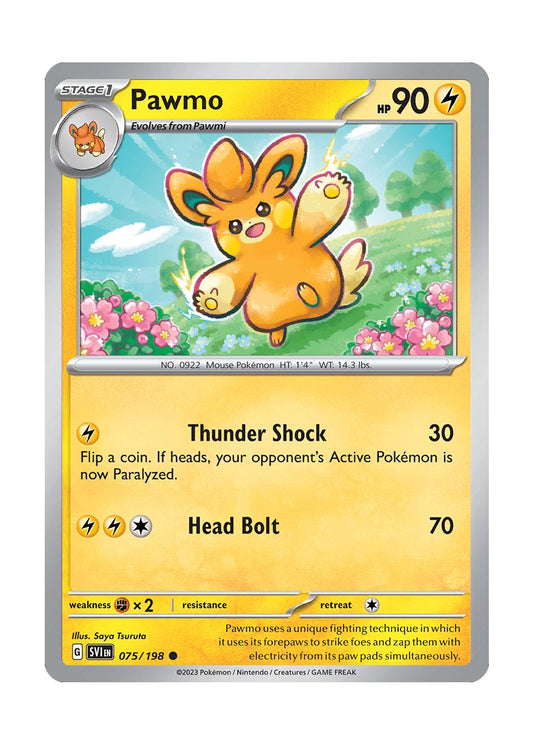 Pawmo - Reverse Holo (075/198) - Scarlet & Violet