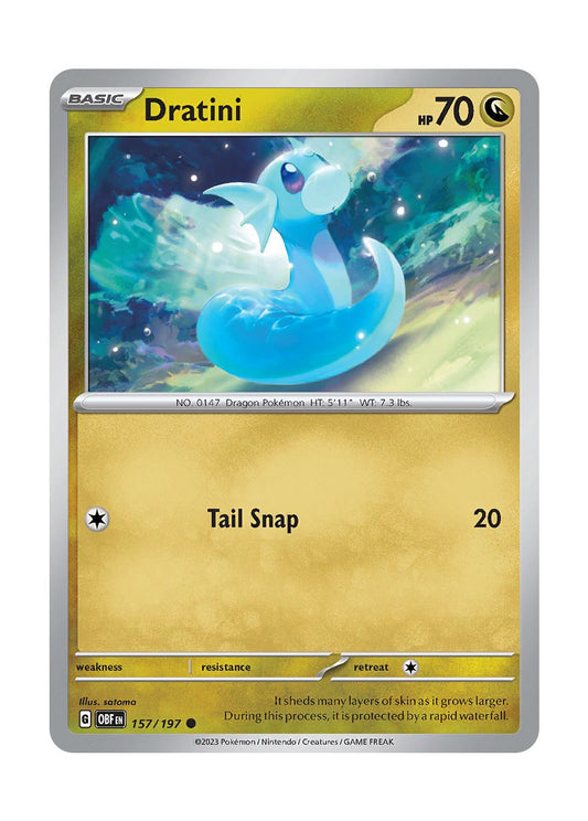 Dratini - Reverse Holo (157/197) - Obsidian Flames