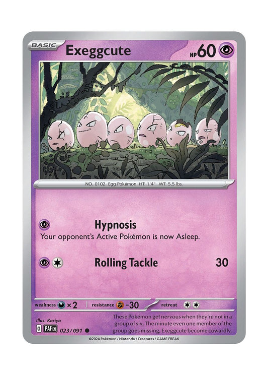 Exeggcute - Reverse Holo (023/91) - Paldean Fates