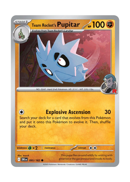 Team Rocket's Pupitar (095/182) - Destined Rivals