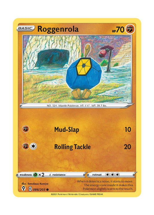 Roggenrola - Reverse Holo (086/203) - Evolving Skies