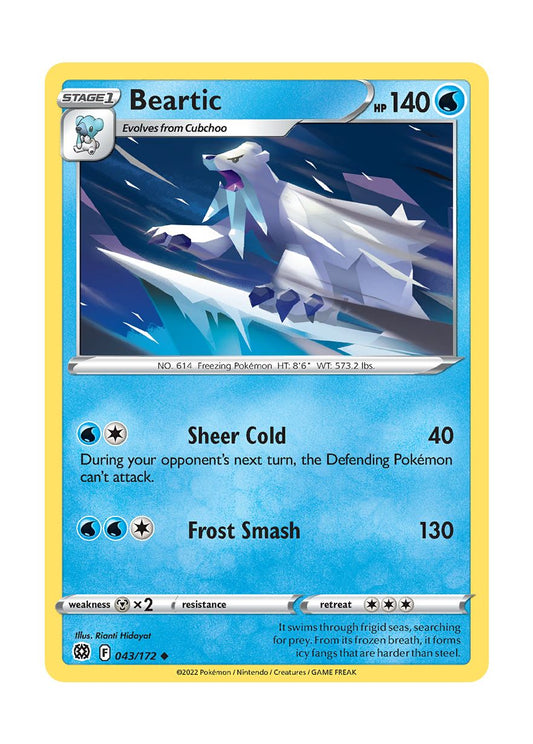 Beartic - Reverse Holo (043/172) - Brilliant Stars