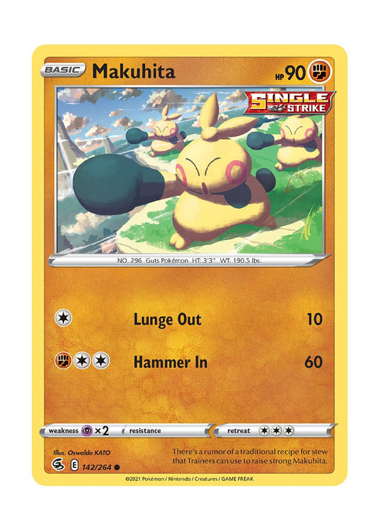 Makuhita - Reverse Holo (142/264) - Fusion Strike