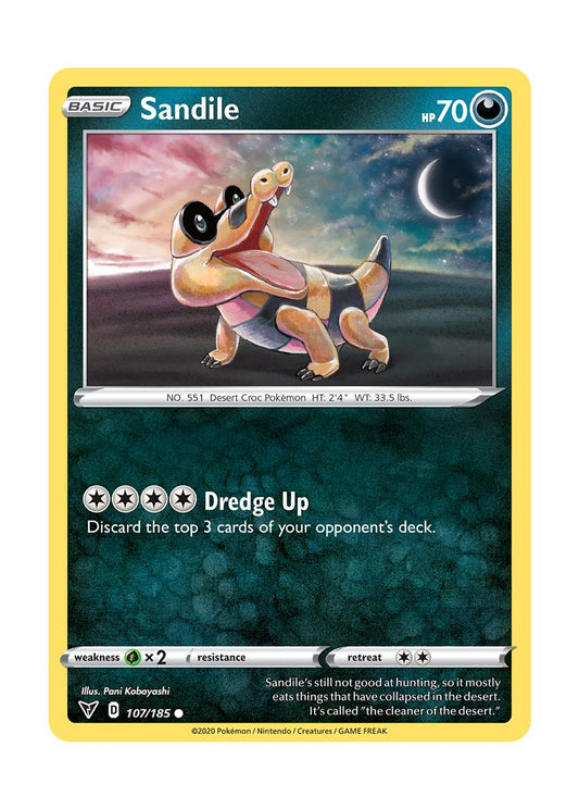 Sandile - Reverse Holo (107/185) - Vivid Voltage
