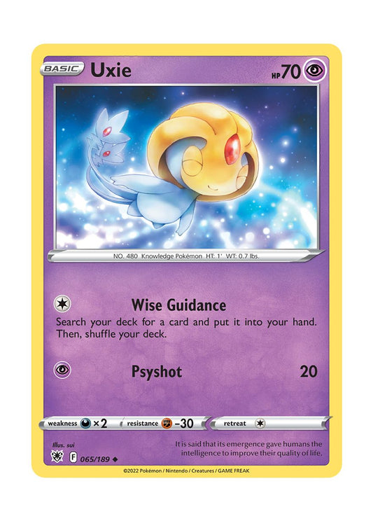 Uxie - Reverse Holo (065/189) - Astral Radiance