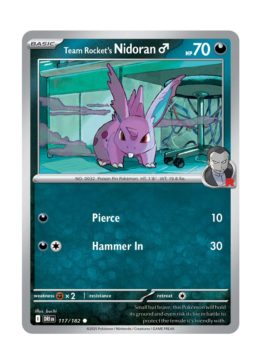 Team Rocket's Nidoran♂ (117/182) - Destined Rivals