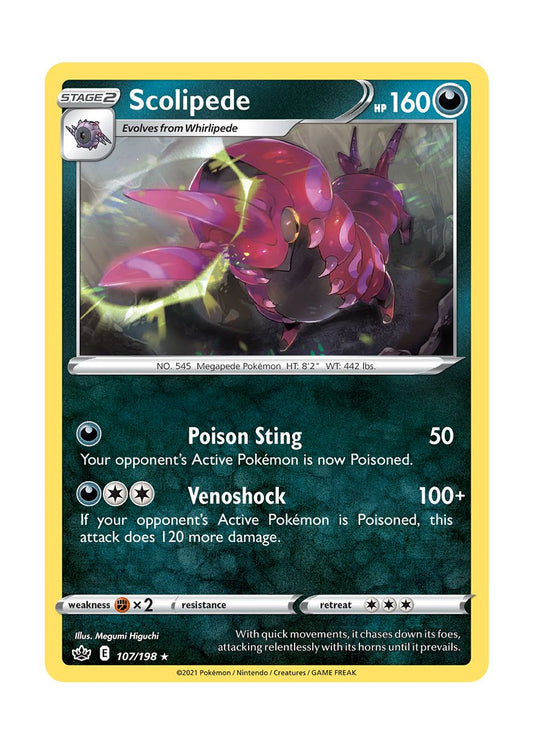 Scolipede - Reverse Holo (107/198) - Chilling Reign