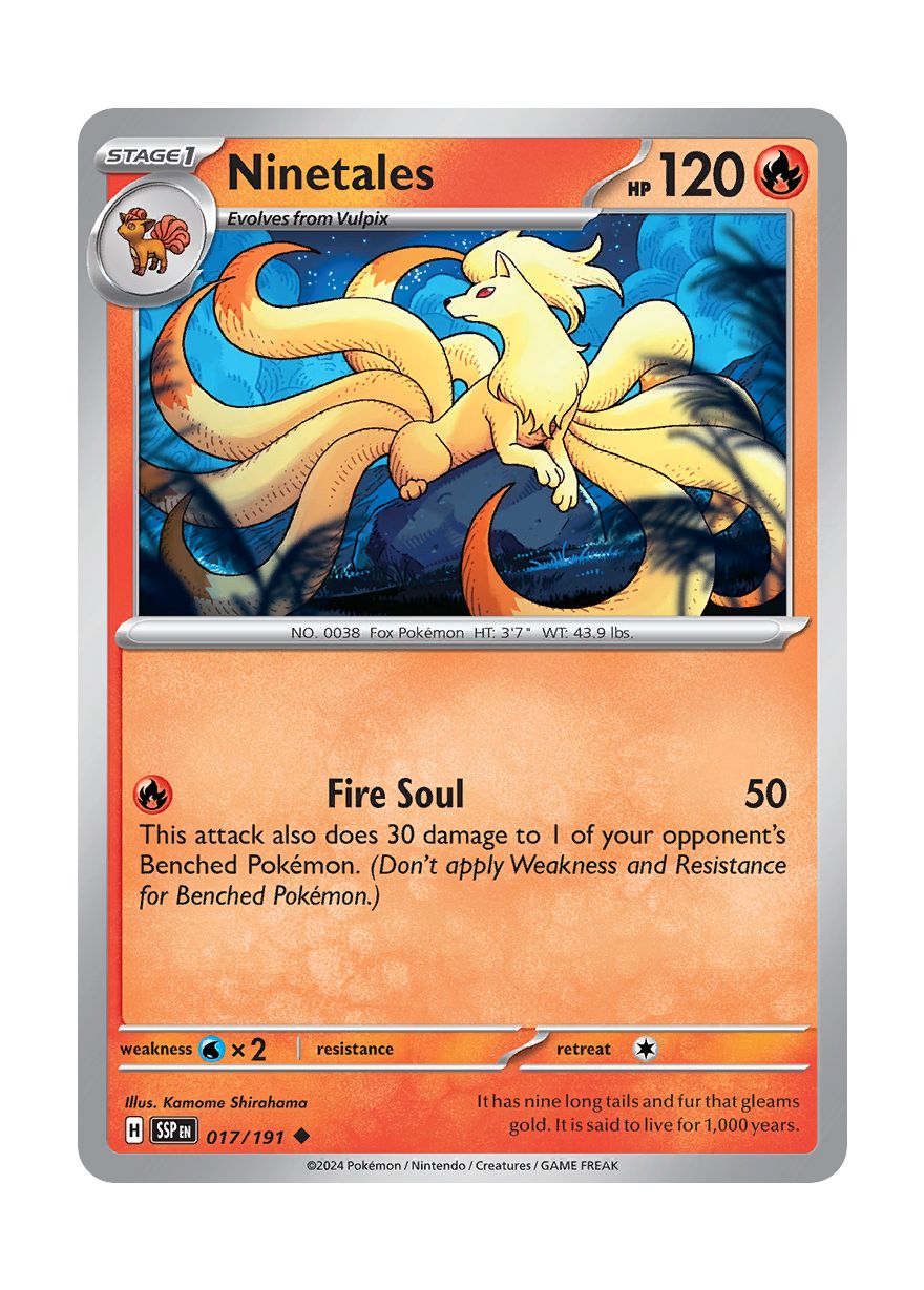 Ninetales (017/191) - Surging Sparks