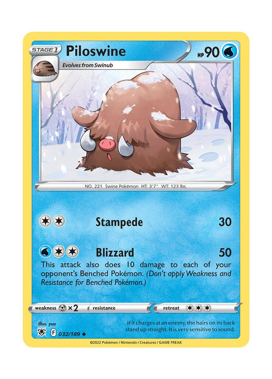 Piloswine - Reverse Holo (032/189) - Astral Radiance