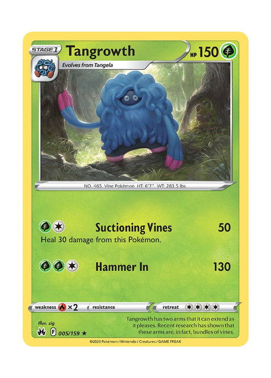 Tangrowth - Reverse Holo (005/159) - Crown Zenith