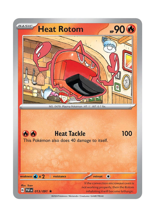 Heat Rotom - Reverse Holo (013/91) - Paldean Fates
