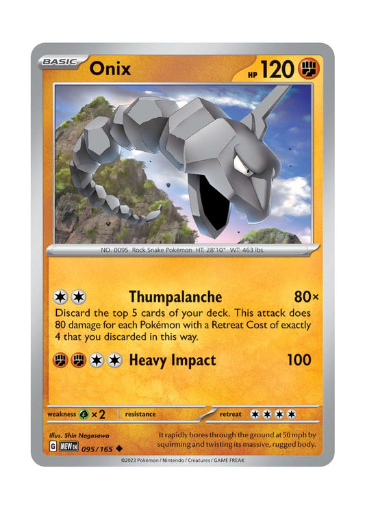 Onix - Reverse Holo (095/165) - 151