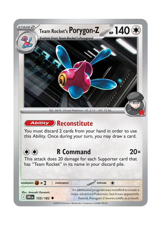 Team Rocket's Porygon-Z (155/182) - Destined Rivals