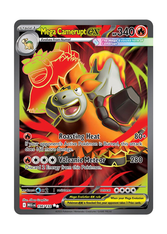 Mega Camerupt ex (156/132) - Mega Evolution