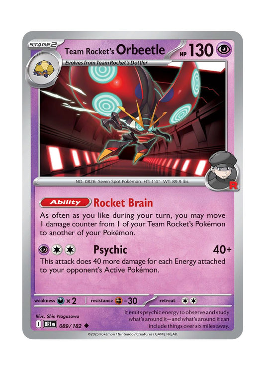 Team Rocket's Orbeetle (089/182) - Destined Rivals