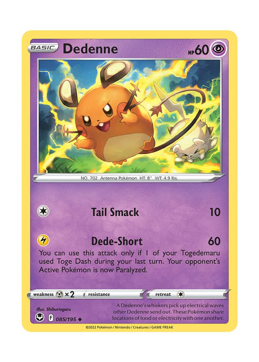 Dedenne - Reverse Holo (085/195) - Silver Tempest
