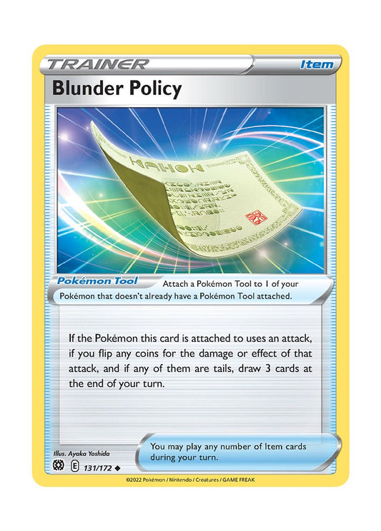 Blunder Policy - Reverse Holo (131/172) - Brilliant Stars