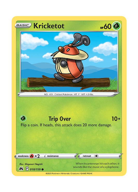Kricketot - Reverse Holo (010/159) - Crown Zenith