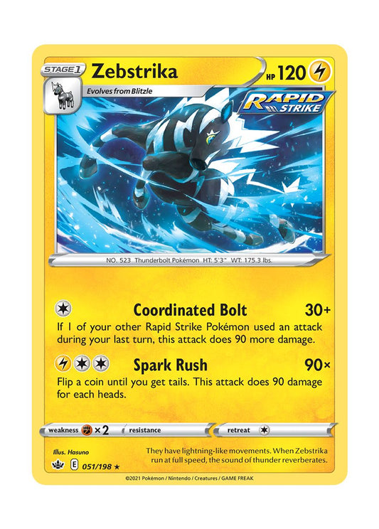 Zebstrika - Reverse Holo (051/198) - Chilling Reign