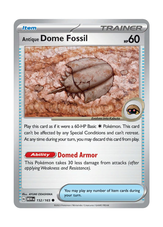 Antique Dome Fossil - Reverse Holo (152/165) - 151