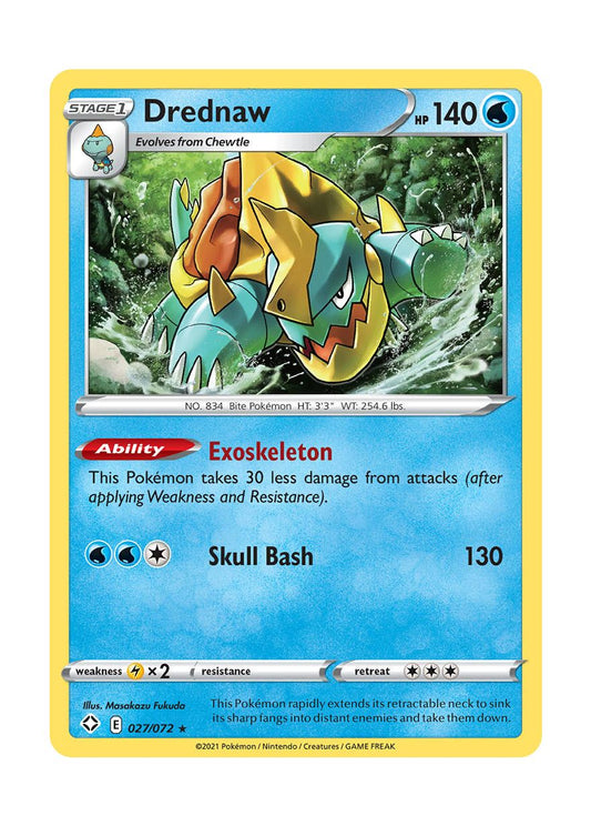Drednaw - Reverse Holo (027/72) - Shining Fates