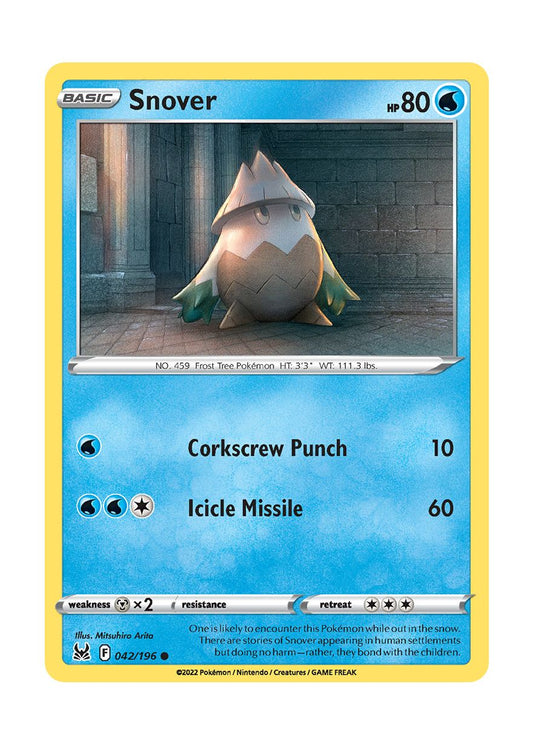Snover - Reverse Holo (042/196) - Lost Origin