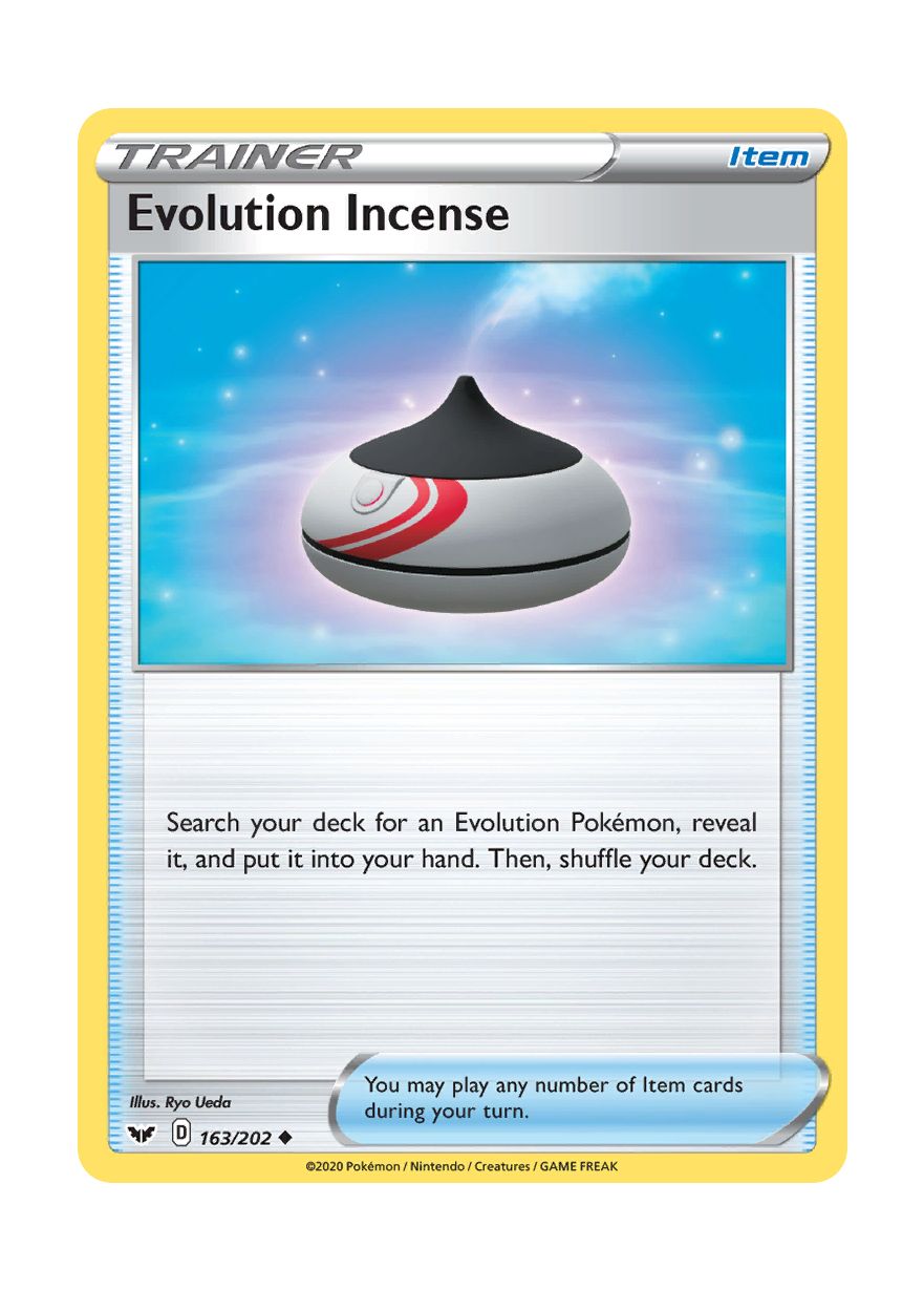 Evolution Incense - Reverse Holo (163/202) - Sword & Shield