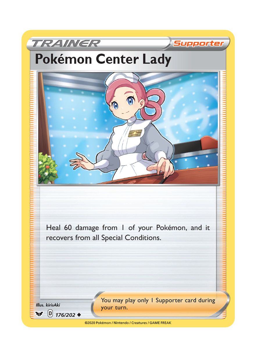 Pokémon Center Lady - Reverse Holo (176/202) - Sword & Shield