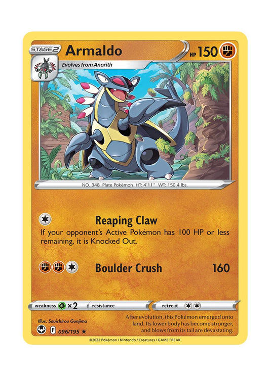 Armaldo - Reverse Holo (096/195) - Silver Tempest